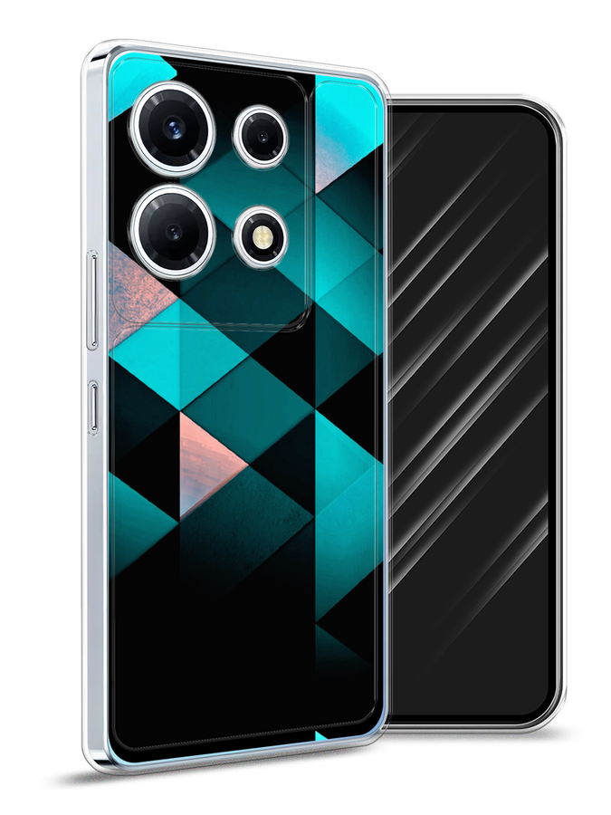 

Чехол Awog на Infinix Note 30 VIP "Геометрия 16", Бирюзовый;черный, 3104750-3