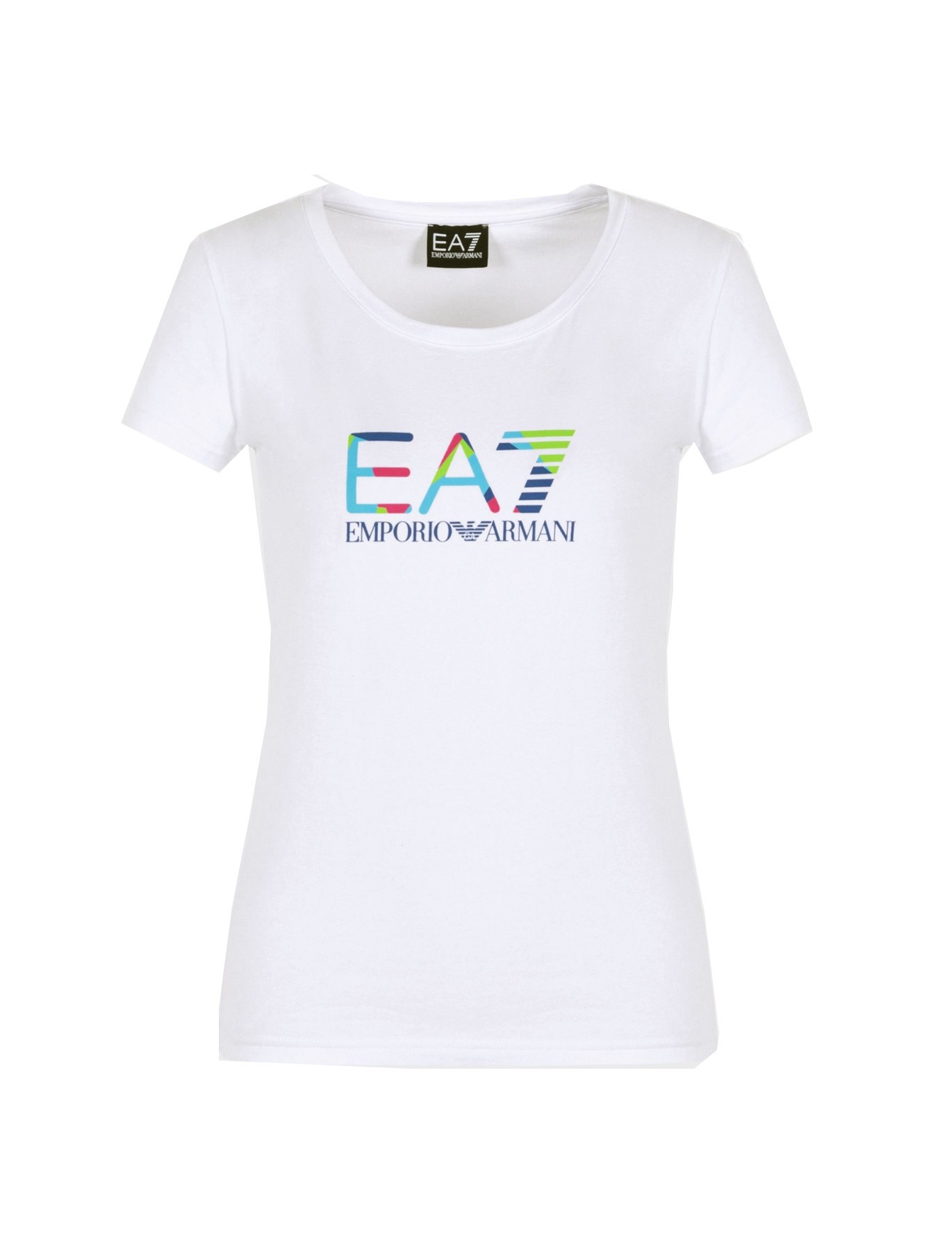 

Футболка женская EA7 3KTT29TJAPZ белая 42 RU, 3KTT29TJAPZ
