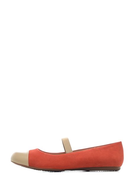 фото Балетки женские softwalk napa mj-red/nude красные 11 us