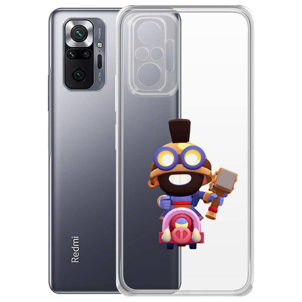 

Чехол-накладка Brawl Stars-Карл Всадник на кабане для Xiaomi Redmi Note 10 Pro