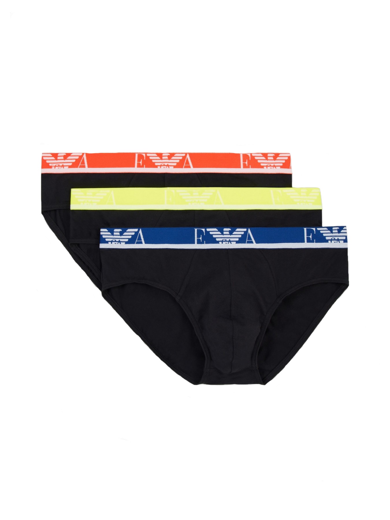 

Комплект трусов мужских EA Underwear 1117341P715 черных 48 RU, Черный, 1117341P715