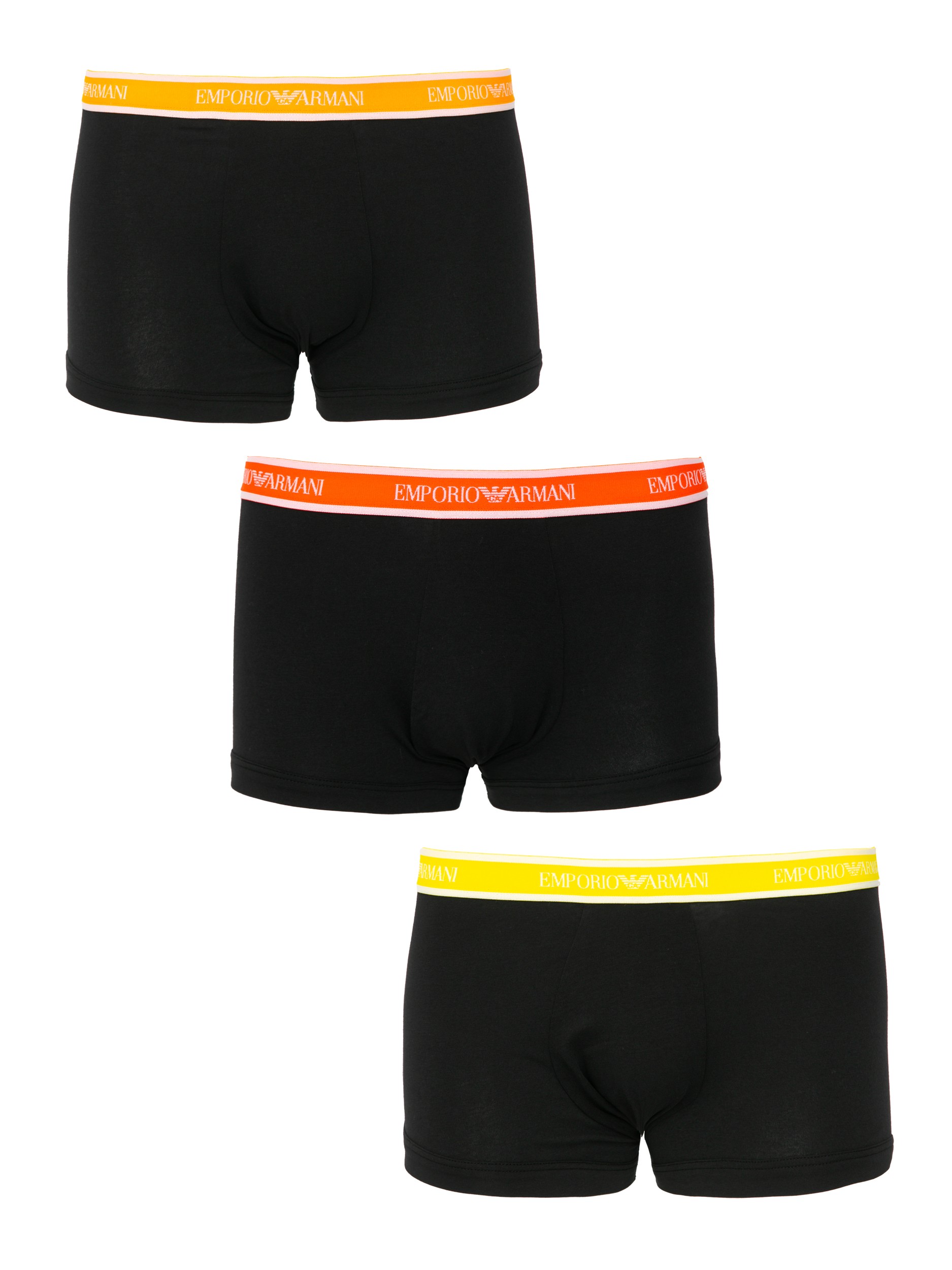

Комплект трусов мужских EA Underwear 1113571P717 черных 52 RU, Черный, 1113571P717