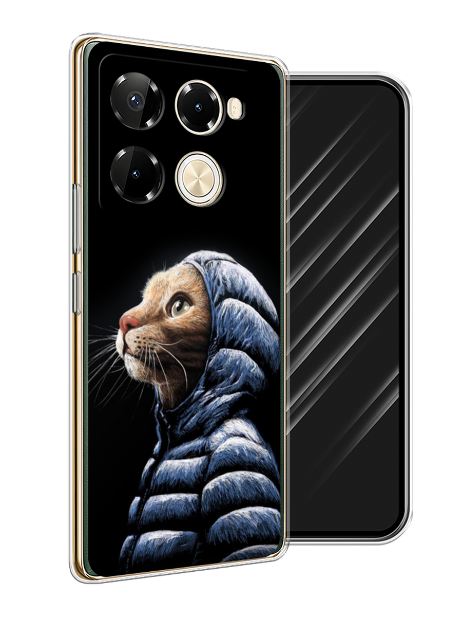 

Чехол Awog на Infinix Note 40 Pro 5G/Note 40 Pro Plus "Кот в капюшоне", Черный;бежевый;синий, 3106050-1