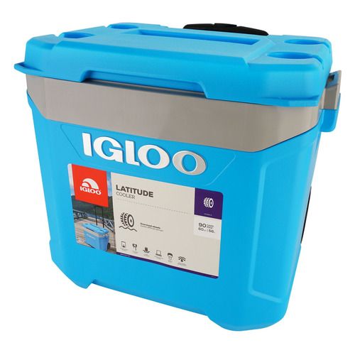 Автохолодильник IGLOO 00034664,  56л,  синий и серебристый