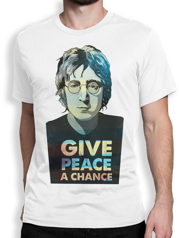 

Футболка мужская Dream Shirts Джон Леннон белая M, "Джон Леннон"