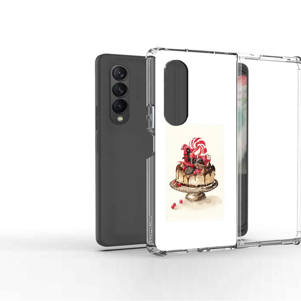 

Чехол MyPads Tocco для Samsung Galaxy Z Fold2 вкусный торт, Прозрачный, Tocco