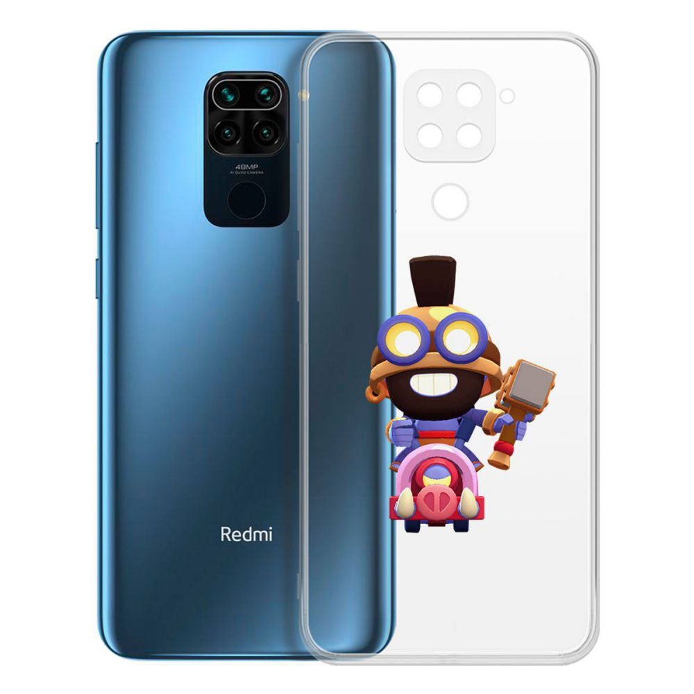 

Чехол-накладка Brawl Stars-Карл Всадник на кабане для Xiaomi Redmi Note 9