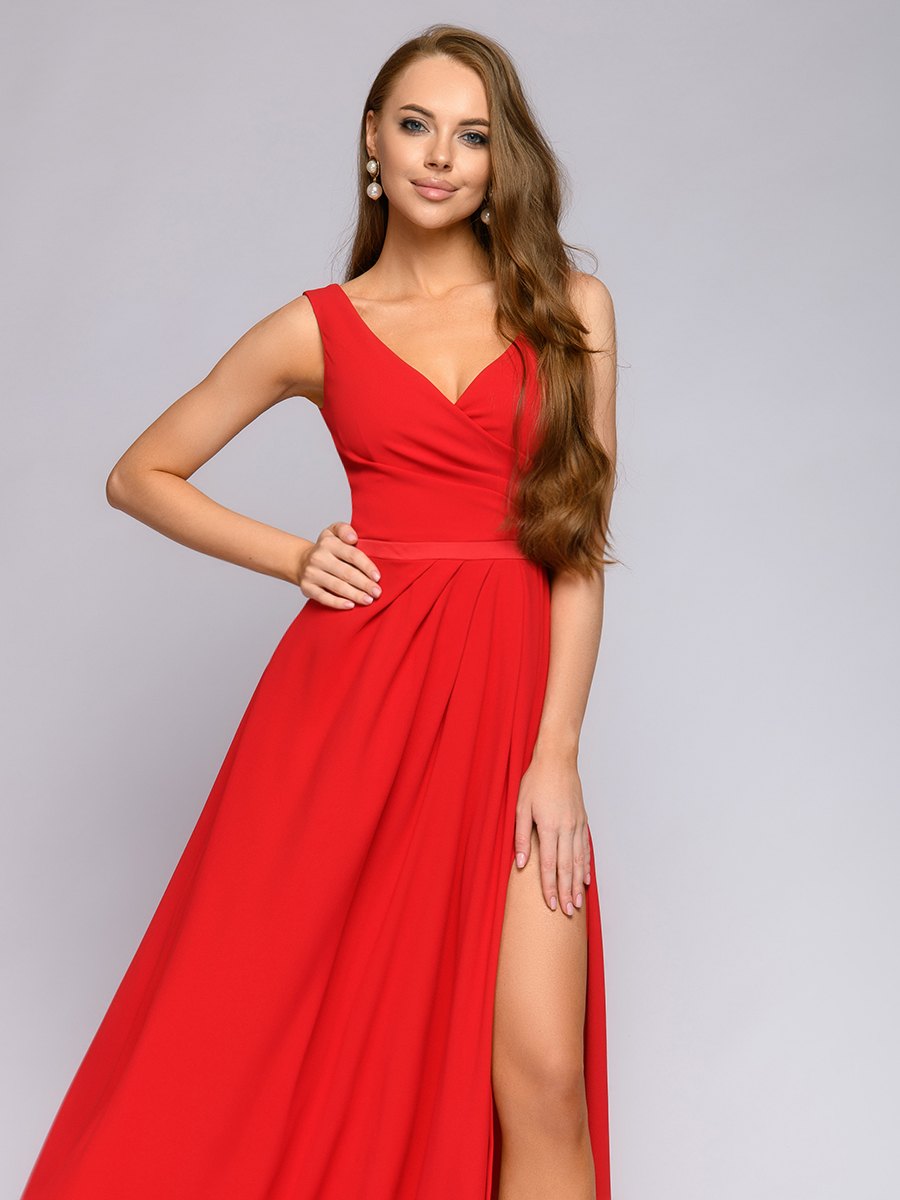 фото Платье женское 1001dress 0112001-01306 красное 48 ru