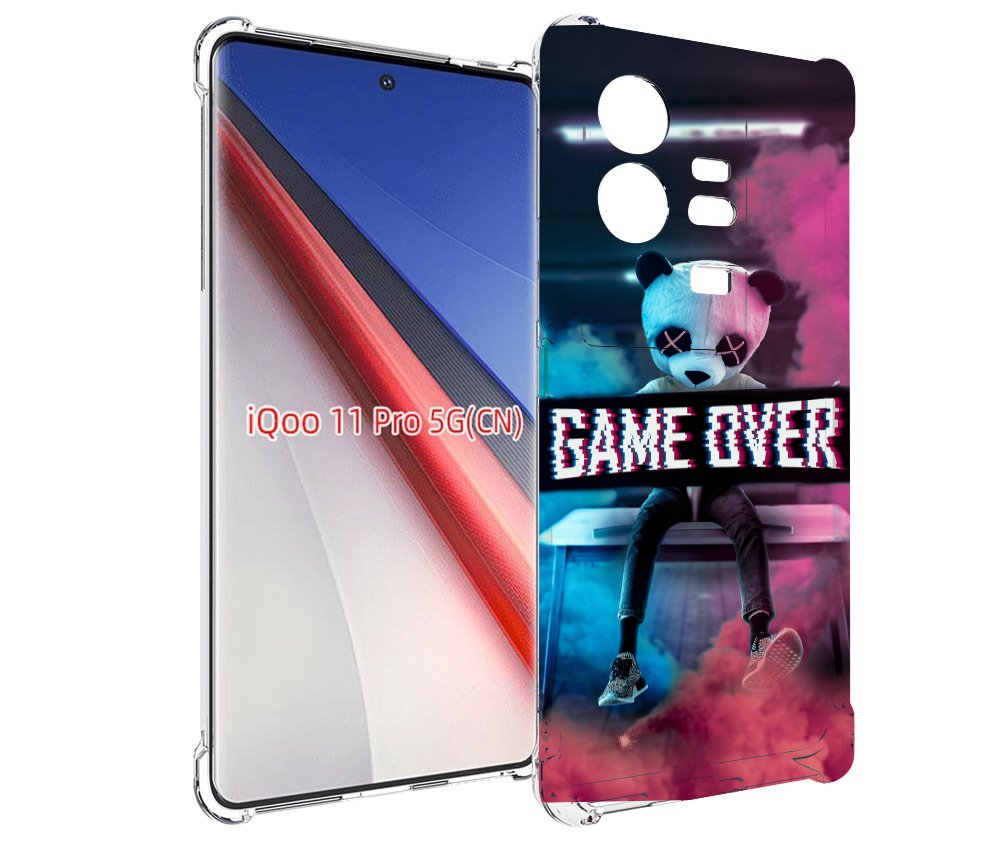 

Чехол бампер MyPads картина-панда для Vivo iQOO 11 Pro противоуд..., Прозрачный, Tocco