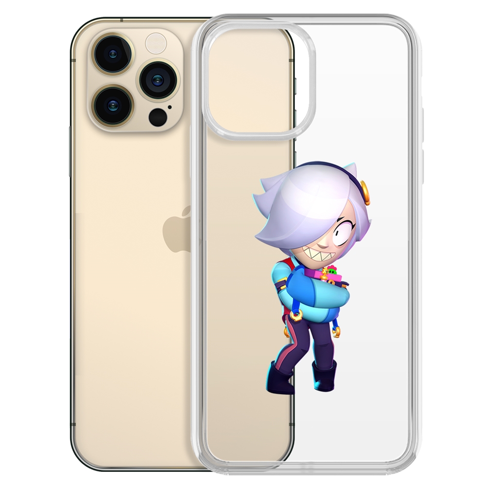 

Чехол-накладка Brawl Stars-Колетт для iPhone 13 Pro Max, Прозрачный