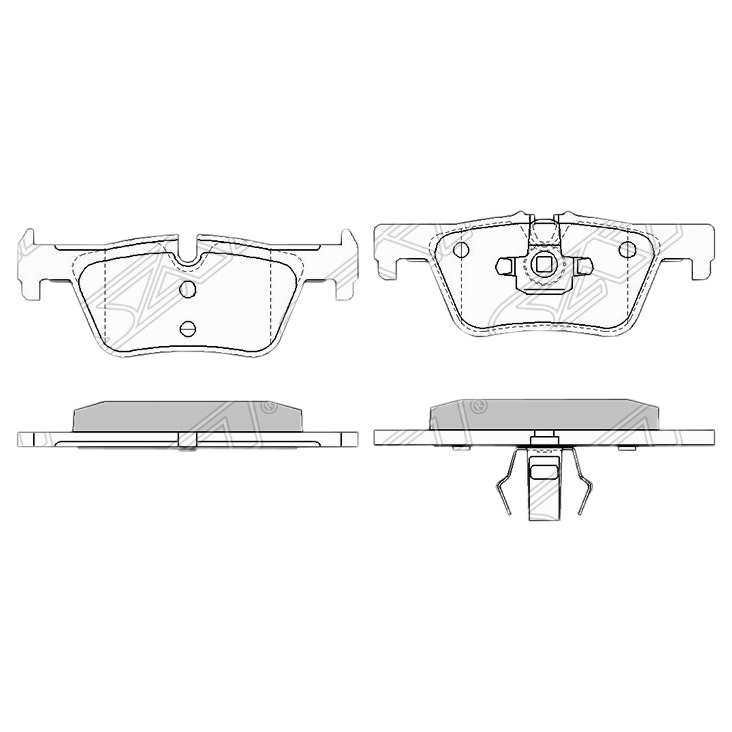 

SAT ST34216850569 Колодки тормозные зад BMW 1 F20/21/22/ 3 F30/F31/F34/F80/ X3 F25