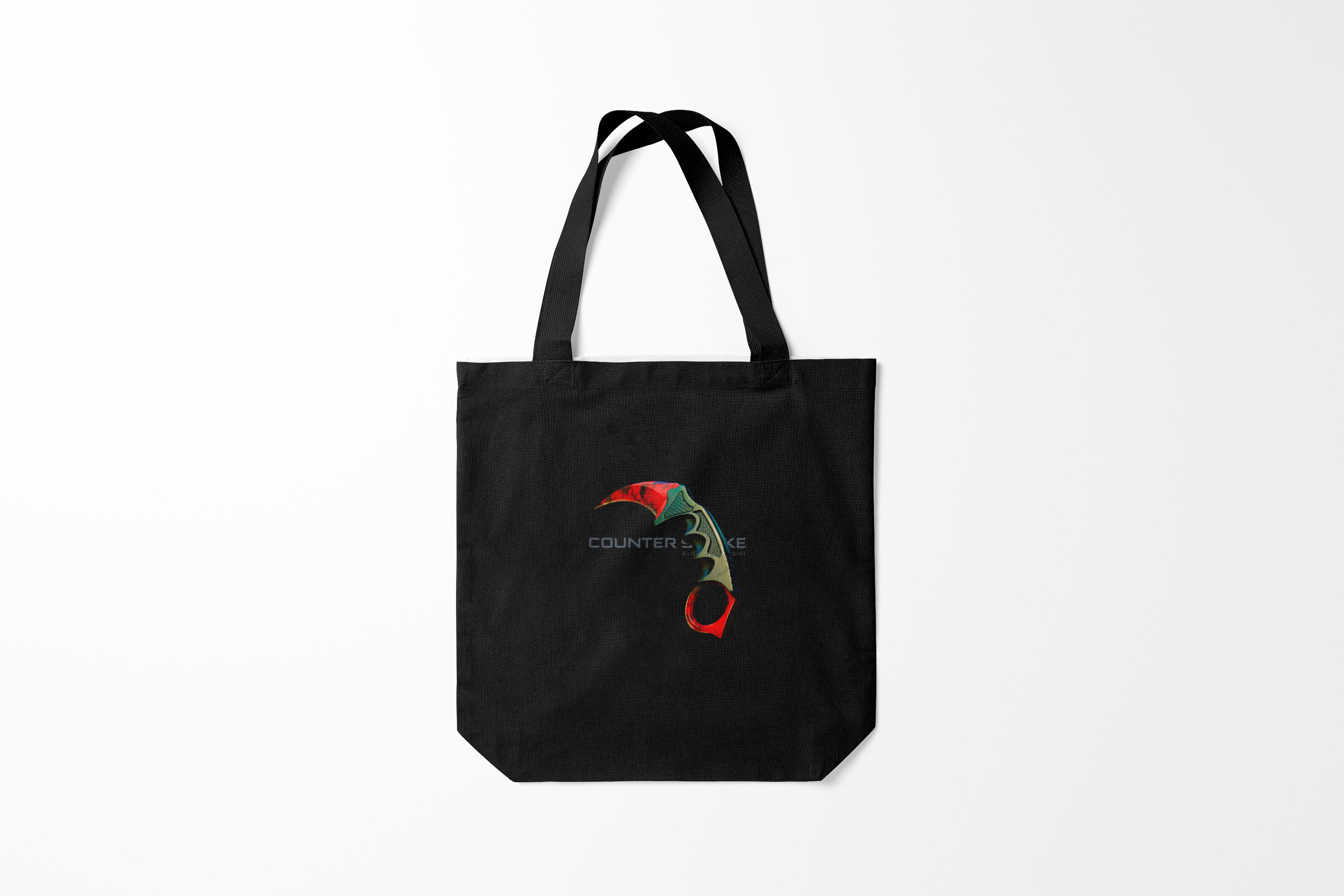 

Сумка шoппер унисекс Burnettie Counter Strike CS GO, черный, Counter Strike CS GO