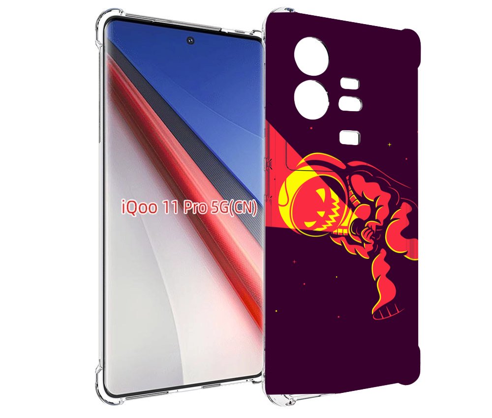 

Чехол бампер MyPads космонавт-в-хеллуин для Vivo iQOO 11 Pro про..., Прозрачный, Tocco