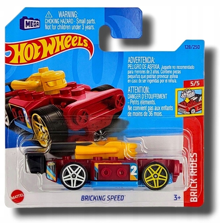 Машинка Hot Wheels Brick Rides Bricking Speed, HKJ89-N521 машинка hot wheels muscle mania count muscula hkk89 n521