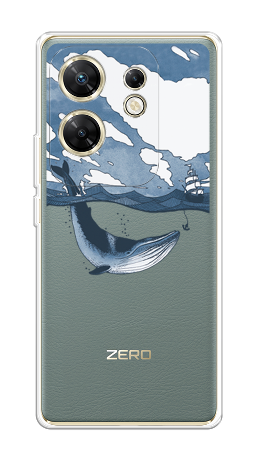 

Чехол на Infinix Zero 30 4G "Большой кит", Синий, 3105050-1