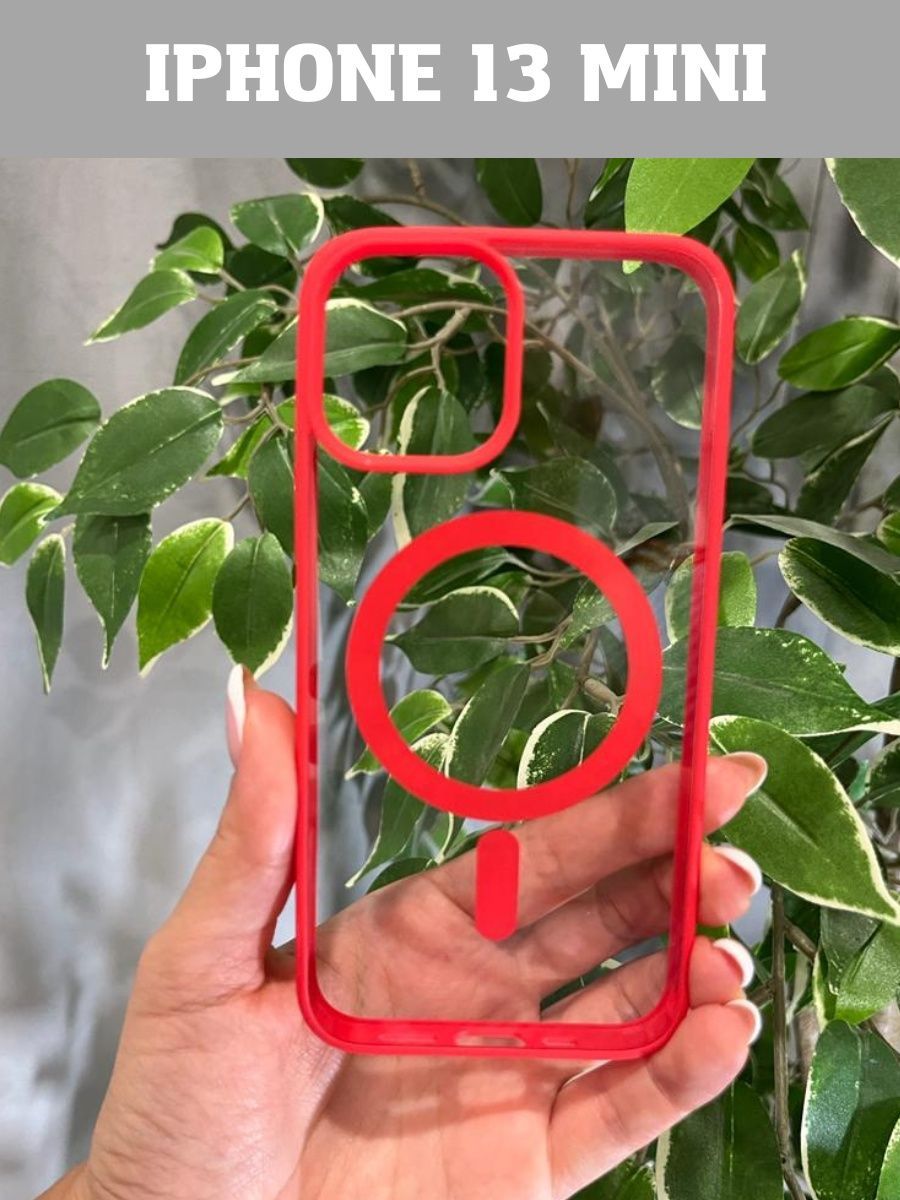 

Чехол MagSafe для Apple iPhone 13 mini, красный
