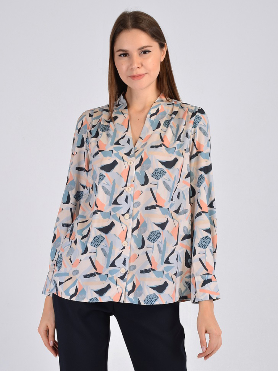 

Блуза женская 1001dress VI00335 серая 54 RU, VI00335