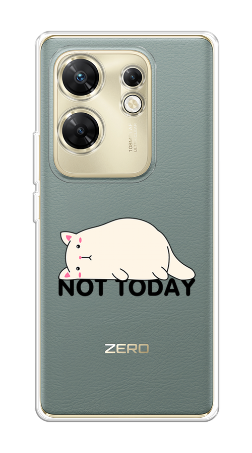 

Чехол на Infinix Zero 30 4G "Cat not today", Белый;розовый;черный, 3105050-1