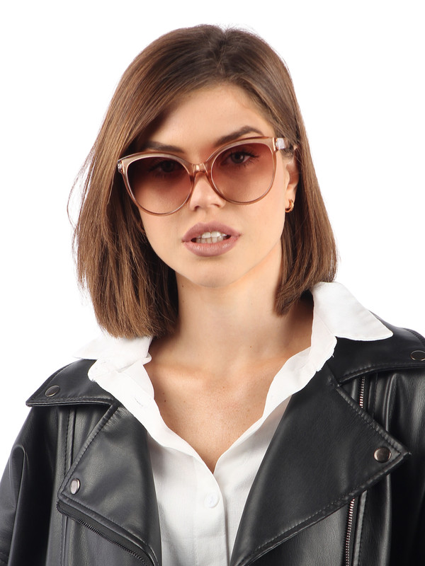 

Солнцезащитные очки женские Pretty Mania DT002 коричневые, DT002