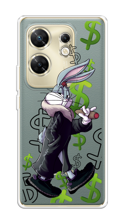 

Чехол на Infinix Zero 30 4G "Rich Bugs Bunny", Зеленый;черный;голубой, 3105050-1