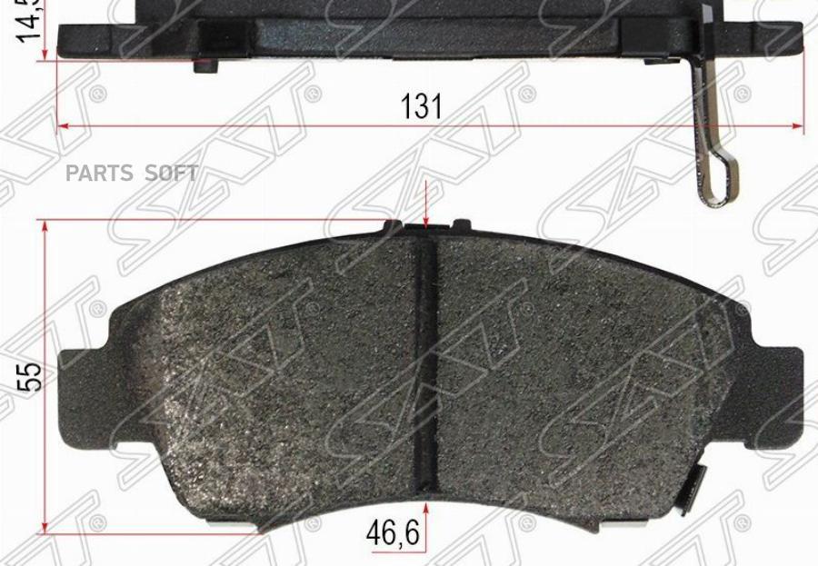 

Колодки тормозные перед HONDA CIVIC EK/EJ/ES1 95-05/FIT GD3/4 4WD 01-07 SAT ST45022S04G01
