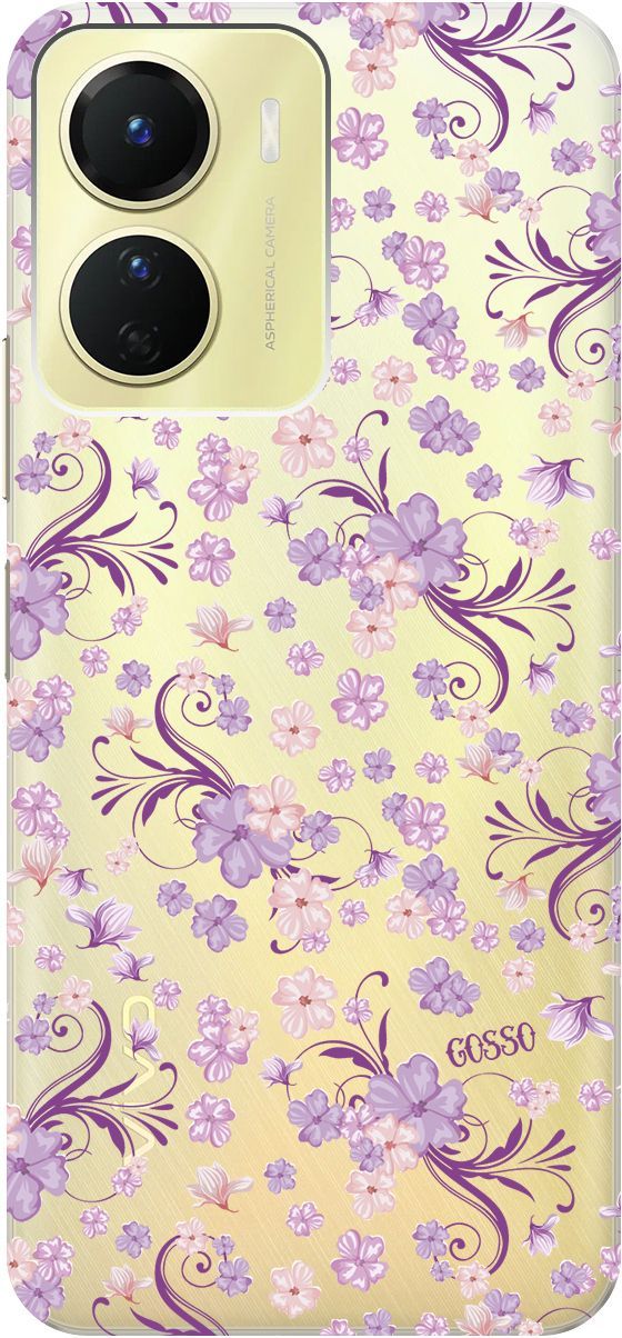 

Силиконовый чехол на Vivo Y16 с 3D принтом "Lilac Flowers" прозрачный, Прозрачный;фиолетовый, 157757
