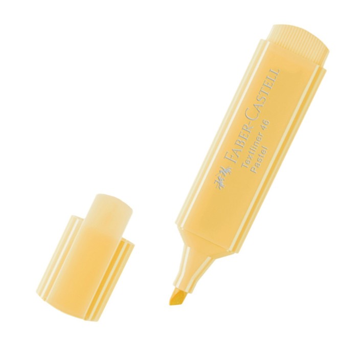 

Текстовыделитель Faber-Castell 46 Pastel, ванильный, 1-5мм 154667 (10 шт), Желтый