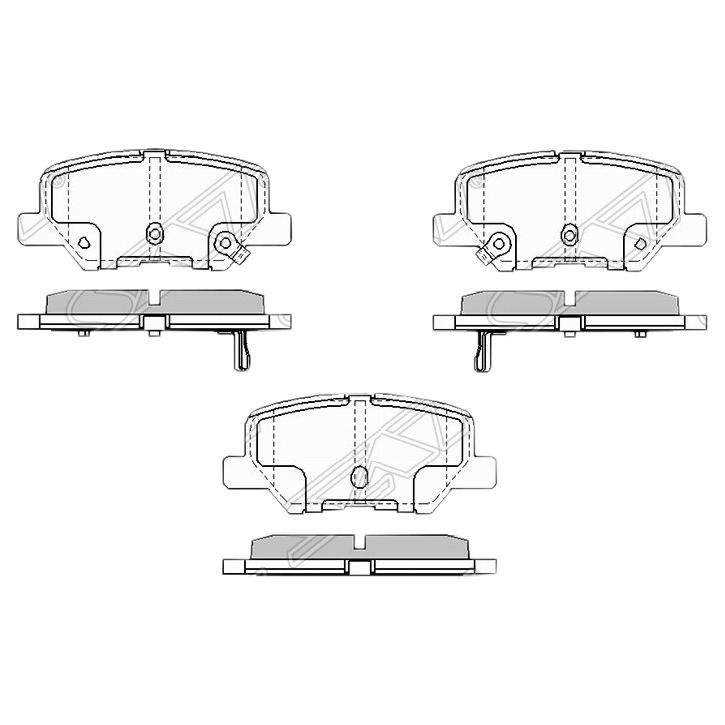 

SAT ST4605A802 Колодки тормозные зад MITSUBISHI OUTLANDER III 12-