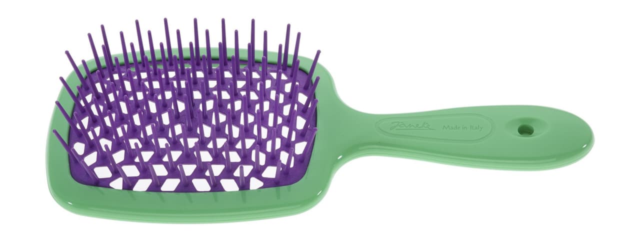 Расческа Janeke Superbrush The Original Italian Patent Green Purple 4354₽