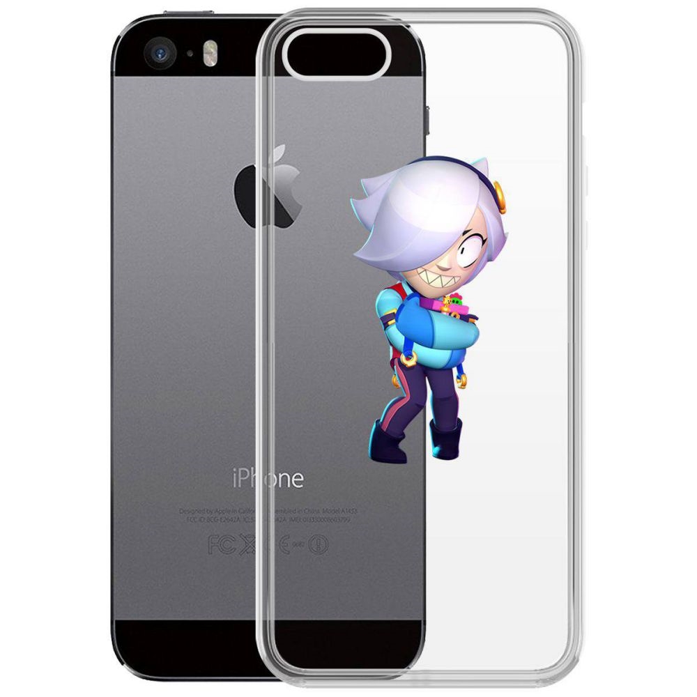 

Чехол-накладка Brawl Stars-Колетт для iPhone 5/5s, Прозрачный
