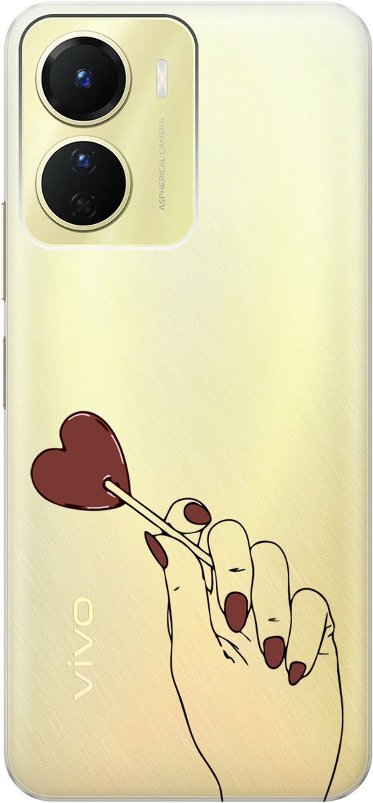 

Силиконовый чехол на Vivo Y16 с 3D принтом "Heartbreaker" прозрачный, Прозрачный;красный, 157757