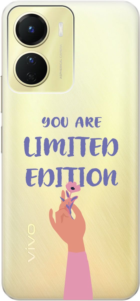 

Силиконовый чехол на Vivo Y16 с 3D принтом "Limited Edition" прозрачный, Прозрачный;розовый, 157757