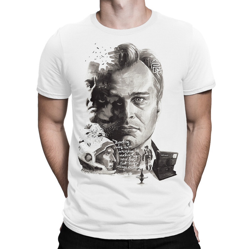 

Футболка мужская Dream Shirts Кристофер Нолан 999560222 белая L, Кристофер Нолан 999560222