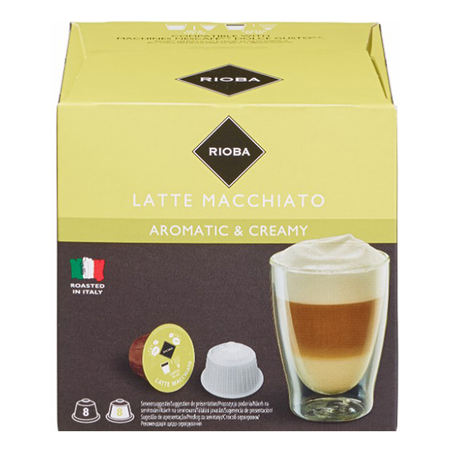 

Кофе Rioba Dolce Gusto Latte Macchiato в капсулах 12 г х 16 шт