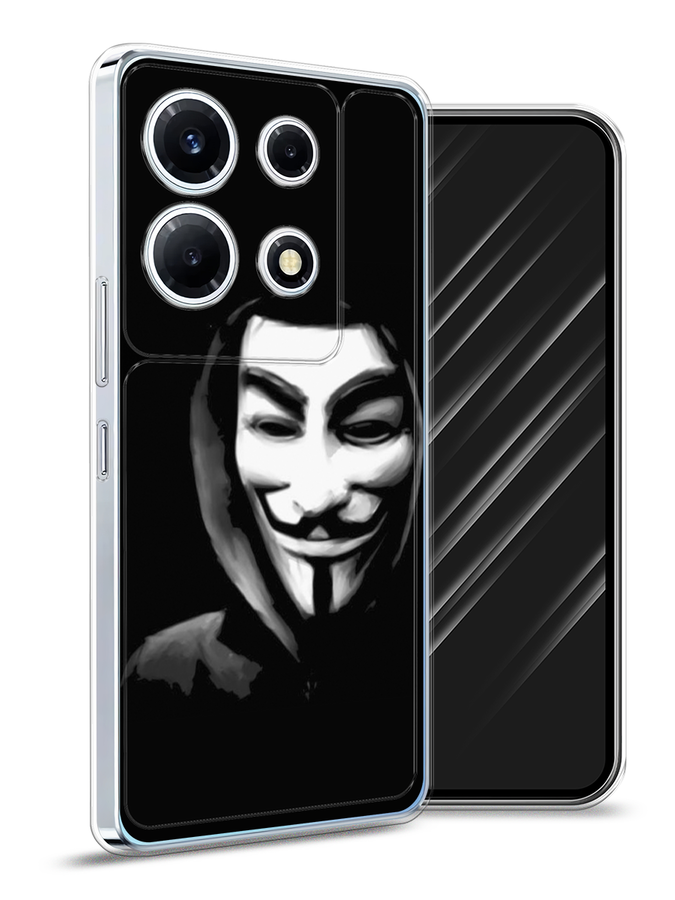 

Чехол Awog на Infinix Note 30 VIP "Анонимус", Черный;серый;белый, 3104750-5