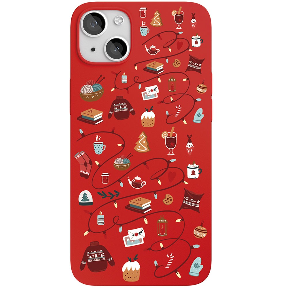 фото Чехол для смартфона vlp art collection winter для iphone 13, красный