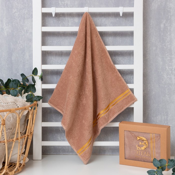 

Полотенце Этель Present 50x90 , капучино, 100% хлопок, 340 гр/м2