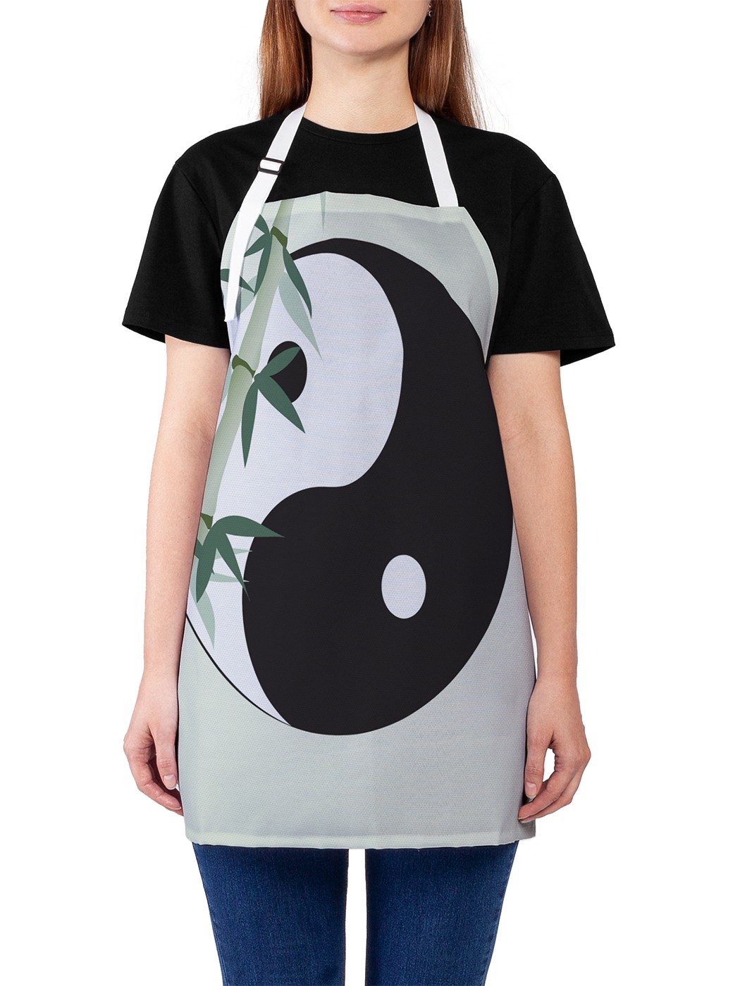 

Фартук женский JoyArty для готовки "Японский Инь и ян", универсальный размер