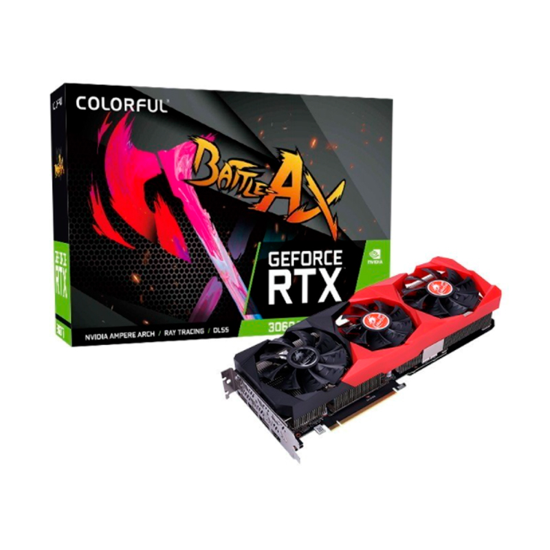 фото Видеокарта colorful nvidia geforce rtx 3060 (rtx 3060 nb 12g-v)