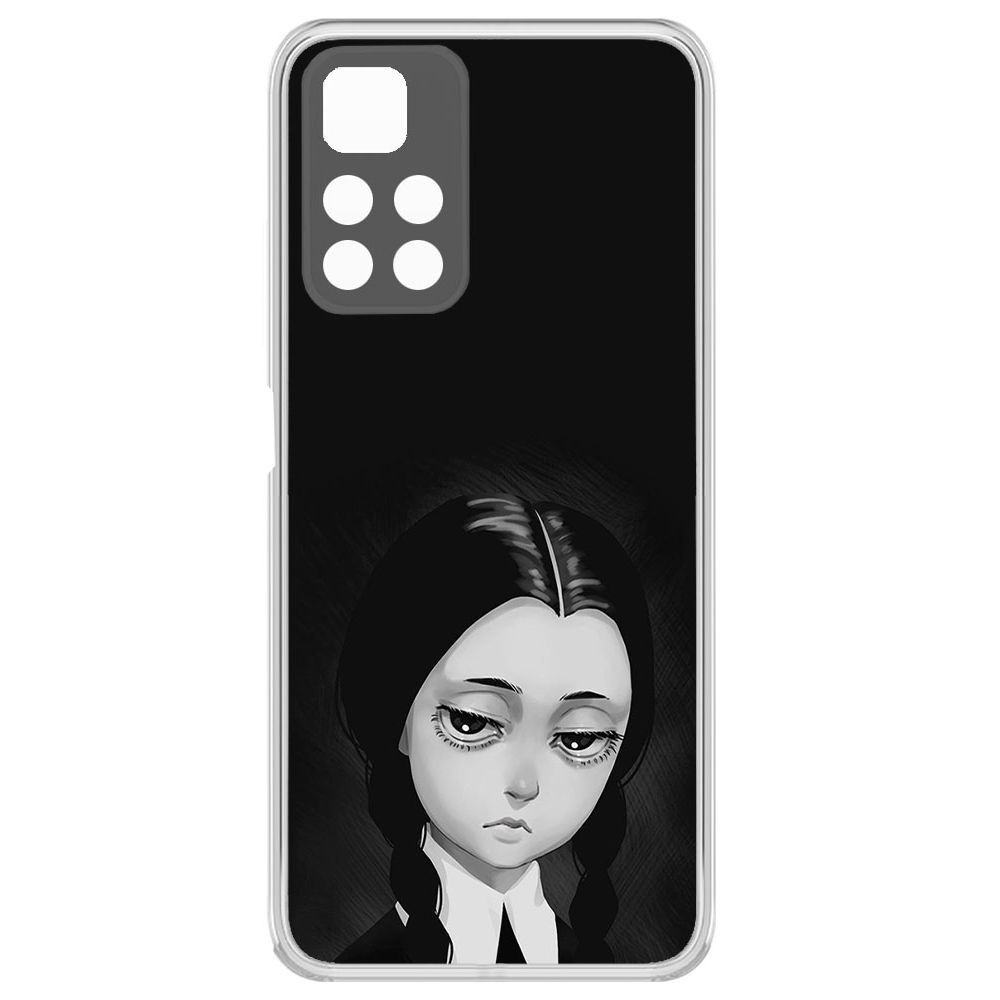 Чехол-накладка Уэнсдей Аддамс - Рисованная Уэнсдей для Xiaomi Redmi Note 11