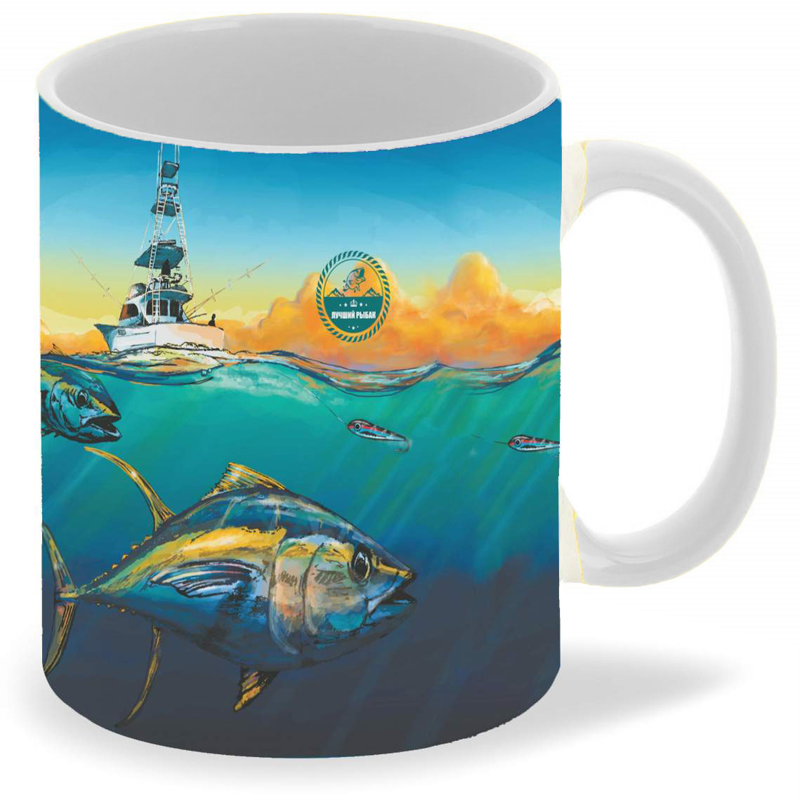

Кружка CoolPodarok Рыбалка Морерыба