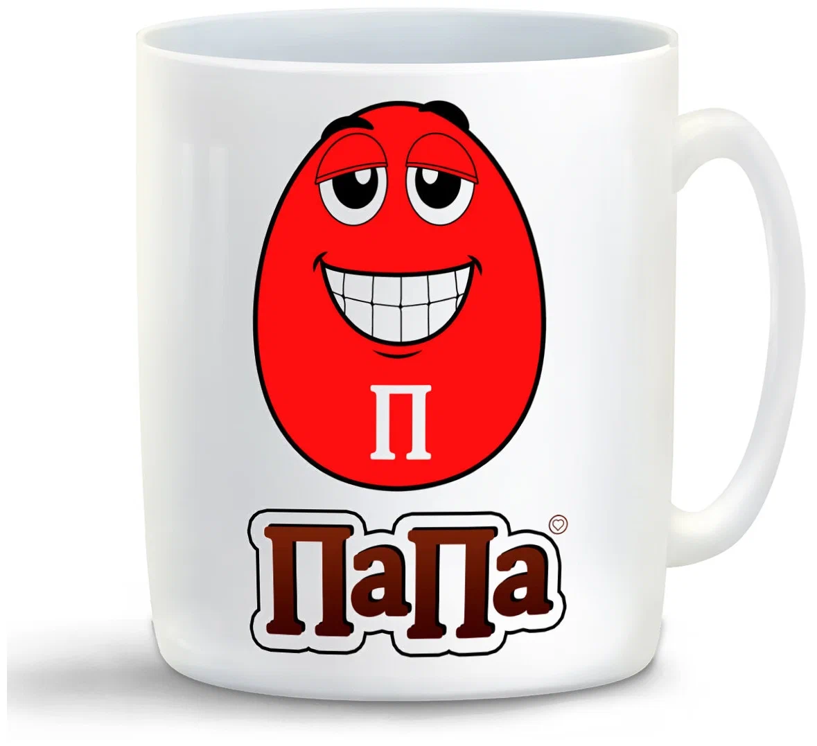 

Кружка CoolPodarok Семья. Папа яйцо