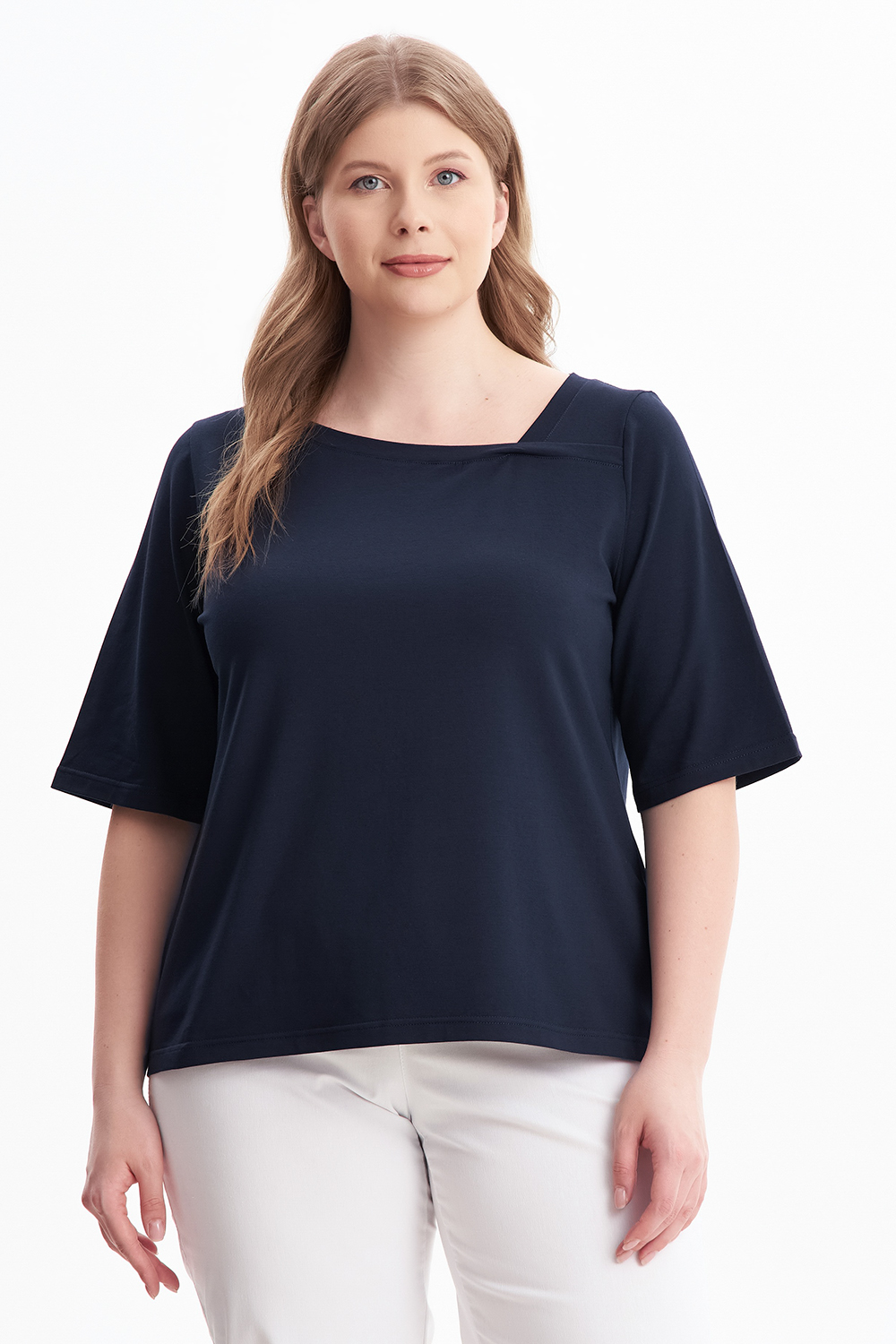 Блуза женская OLSI 2310009 синяя 64 RU