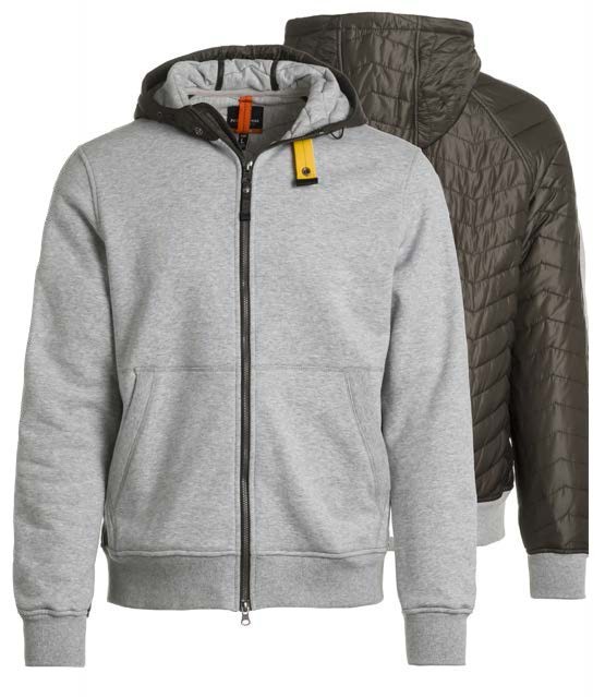 

Толстовка мужская Parajumpers QF01NEO серая 50 RU, Серый, QF01NEO