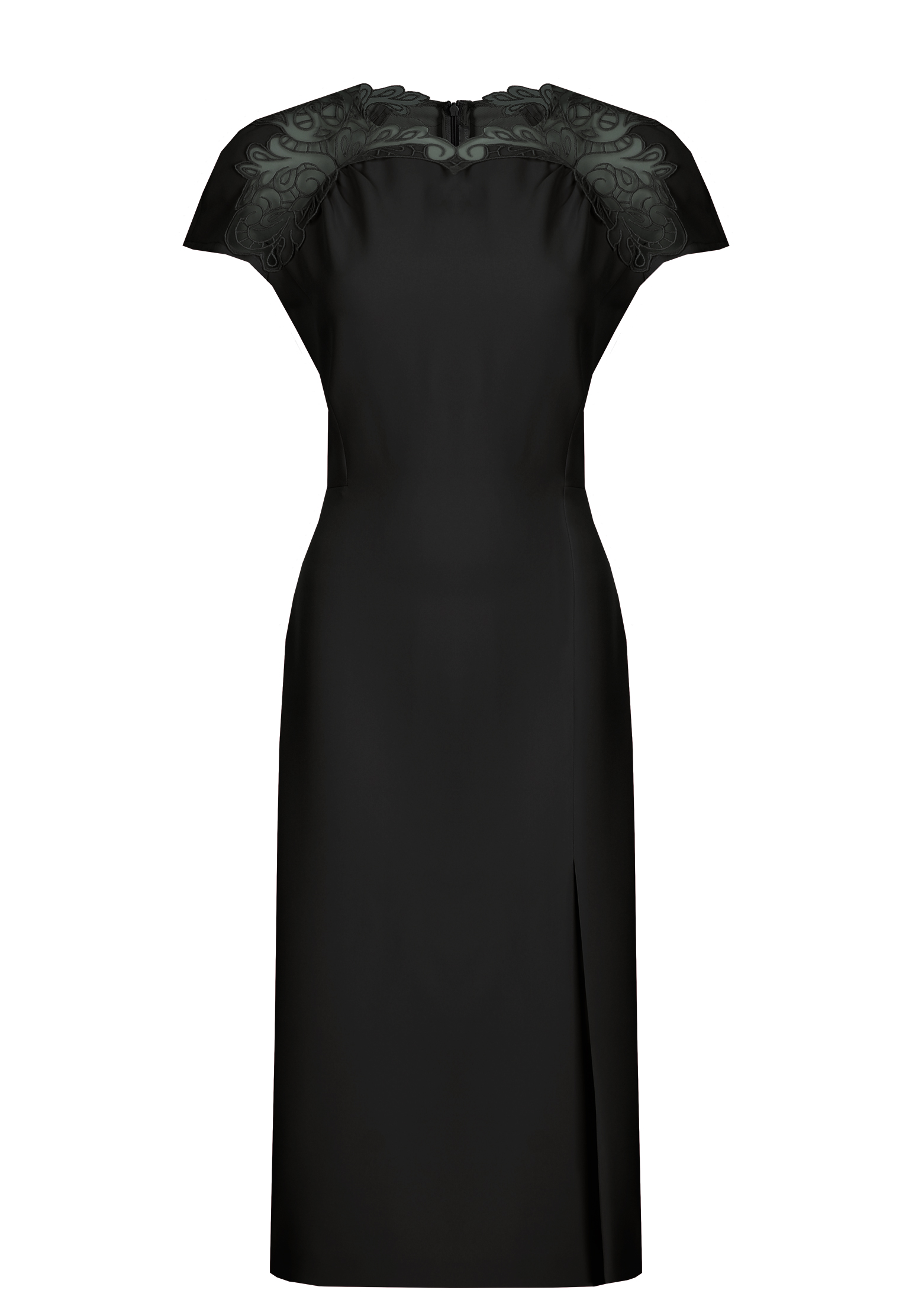 

Платье женское Ermanno Scervino 161421 черное 44 EU, Черный, 161421