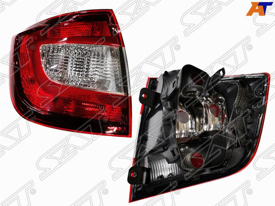 

SAT Фонарь задний SKODA RAPID 12-20 LH тёмно красный