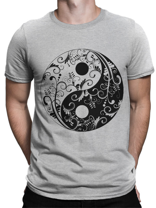 

Футболка мужская Dream Shirts Инь-Янь серая 2XL, Серый, Инь-Янь
