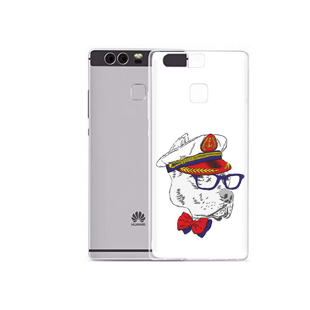 

Чехол MyPads Tocco для Huawei P9 Plus бульдог (PT31455.54.251), Прозрачный, Tocco
