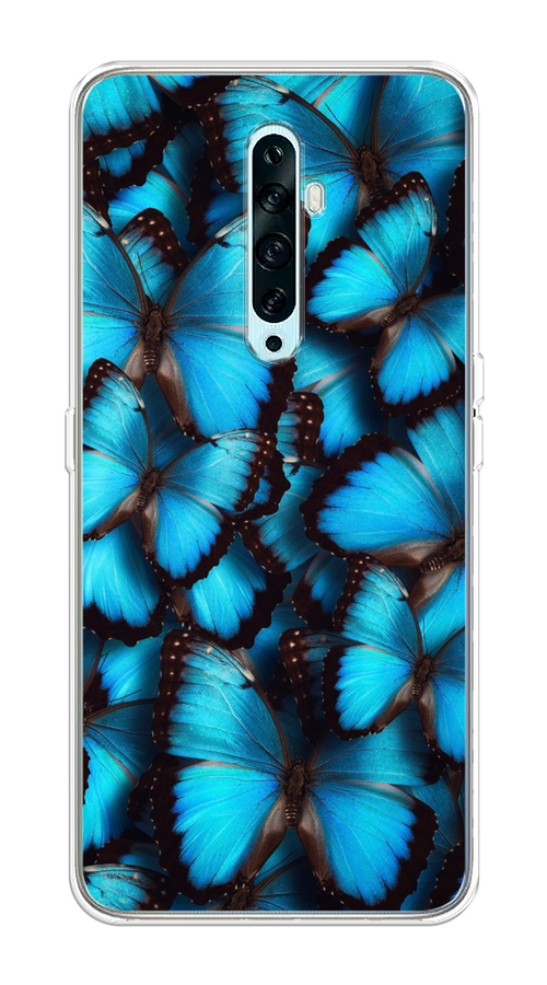 

Чехол на Oppo Reno 2Z "Тропическая бабочка 2", Голубой;черный, 251850-1