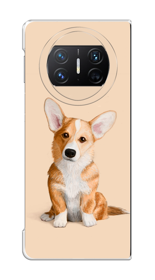 

Чехол на Huawei Mate X3 "Грустный Корги", Коричневый;бежевый, 6122450-1